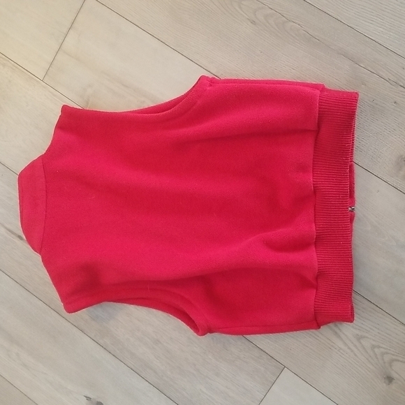 Vintage - Liz wear red fleece vest full zip womens - Picture 3 of 4